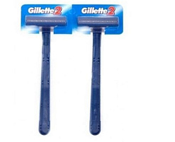 Станок для бритья Gillette-2 одноразовые на карте 2шт.