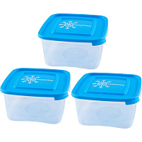 Набор контейнеров для продуктов 3пр 1л Морозко С67036