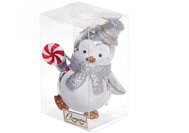 Фигурка Пингвин с леденцом серебро 11см 916-0814