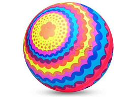 Мяч пластизоль 00-3969 Круговорот цвета 22см