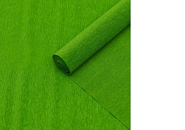 Бумага гофрированная 396 зеленая 50см*1,5м