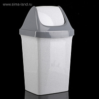 Контейнер для мусора 15л Свинг М2462 мрамор