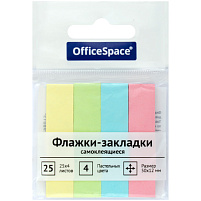 Закладки самоклеящиеся OfficeSpace SN25_21801 50*12 4цв.*25л. европодвес