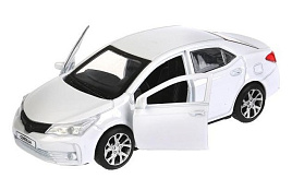 Машина металлическая COROLLA-WT TOYOTA COROLLA длина 12 см, двери, багаж, инерц, белый, кор.