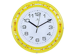 Часы настенные Atlantis 30*30 TLD-35075B желтые