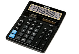Калькулятор Eleven SDC-888TII настольный 12 разрядов, двойное питание, 158*203*31мм, черный