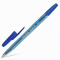 Ручка Brauberg 141669 синяя корп. тонированный синий,толщ.письма 1мм