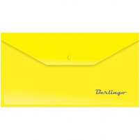 Папка-конверт с кнопкой А6 Berlingo AKk_06305 желтая