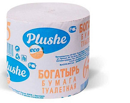 Туалетная бумага б/вт Plushe Богатырь 2432