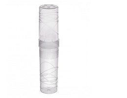Пенал-тубус ПН55 195*45 "Crystal", пластик, прозрачный