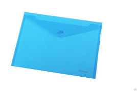 Папка-конверт с кнопкой Berlingo АКК-4102 синяя
