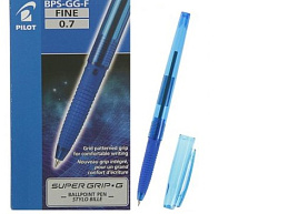 Ручка Pilot BPS-GG-F-L "Super Grip G" синяя, 0,7мм, грип
