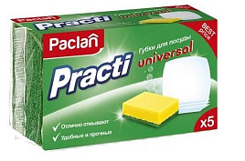 Губка для посуды Paclan Practi Universal 5шт.4132
