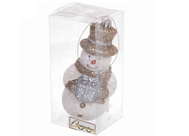 Фигурка Сияющий снеговик шампань 12см 916-0764