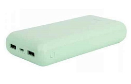 Аккумулятор внешний Perfeo PF_D0169 COLOR VIBE 20000 mah + Micro usb /In Micro usb /Out USB 1 А, 2.1A/ Mint