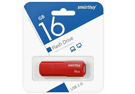 Флеш-драйв Smart Buy 16Gb SB16GBCLU-R CLUE Red красный