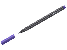 Ручка кап. Faber-Castell 151637 "Grip Finepen" сине-фиолетовая, 0,4мм, трехгранная