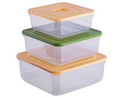Набор контейнеров для продуктов 3пр (0,85+1,5+2,3л) С88733