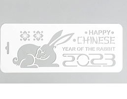 Трафарет для творчества 7866481 Китайский новый год кролика