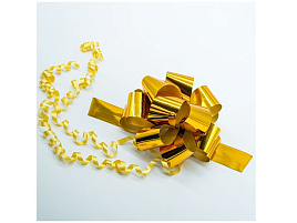 Бант шар 3см Ч15726 фольга золото