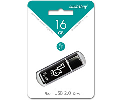 Флеш-драйв Smart Buy 16Gb SB16GBGS-K Glossy series Black черный