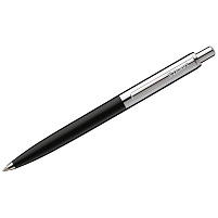 Ручка Luxor 1125 "Star" синяя, 1,0мм, корпус черный/хром, кнопочный механизм