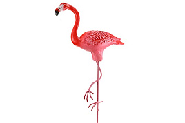 Фигурка садовая Фламинго на железных ногах малый полистоун 60*70см 12668