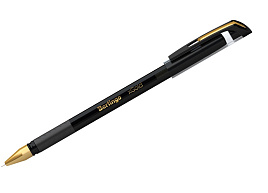 Ручка Berlingo 07501 "xGold" черная, 0,7мм, игольчатый стержень, грип