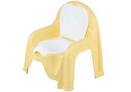 Горшок детский стульчик св. желтый М1328