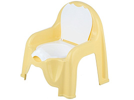 Горшок детский стульчик св. желтый М1328