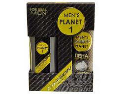 Набор мужской Men Planet Carbon1(Гель д/душа 250+пена д.бр.200) 2014