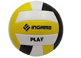 Мяч волейбольный УТ-1087 черно-бело-желтый