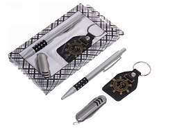 Набор подарочный 607-277 Морской флот Ручка, брелок,нож (муж.)