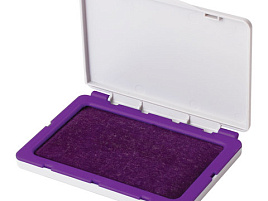 Штемпельная подушка BRAUBERG 236869 фиолетовая 100х80 мм