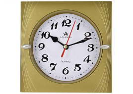 Часы настенные Atlantis 15,5*15,5 TLD-5990 золото