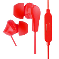 Наушники Perfeo ALPHA 4935 с микрофоном, красные