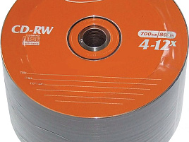 CD-RW диск VS 80 4-12х балк (50) Логотип