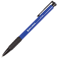 Ручка Brauberg 140581 синяя автом. цв. корп.толщ. письм. 0,7мм резиновый держ.