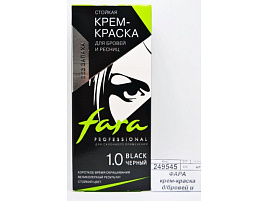 Краска для бровей и ресниц Фара № 1,0 черная 30мл.9692