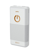 Аккумулятор внешний Perfeo PF_B4299 White Powerbank 20000 mah+Micro usb/In Micro usb/Out USB 1А, 2.1A