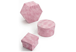 Набор коробок 3в1 604-591 розовые