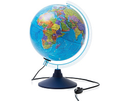 Глобус "День и ночь" 25см, с подсветкой, с двойной картой - политической и звездного неба, интерактивный Globen INT12500308