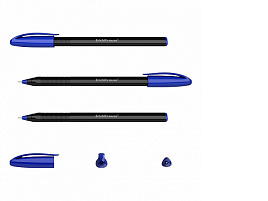 Ручка Erich Krause 46777 U-108 Black Edition Stick 1.0, Ultra Glide Technology, цвет чернил синий