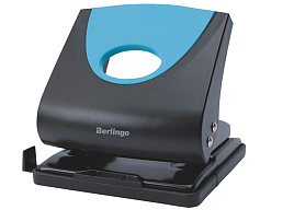 Дырокол Berlingo DDp_30162 "Office Soft" 30л., пластиковый, синий, с линейкой
