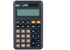Калькулятор Deli EM120Black черный, 12-разрядов