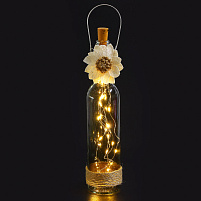 Светильник декор бутылка с гирляндой 695-104