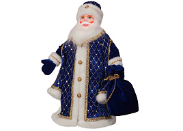 Дед Мороз ДМ-2102 Царский Синий 50см