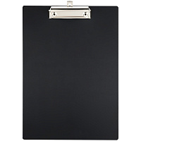 Доска-планшет с зажимом СТАММ ММ-32248 А4, 1000 мкм, пластик, черный