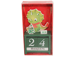 Сувенир календарь деревянный Дракон