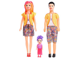 Набор кукол модель 9344743 Дружная семья